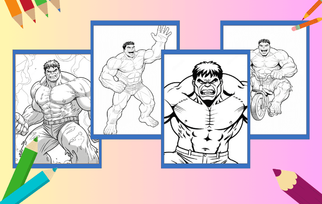 Hulk da colorare