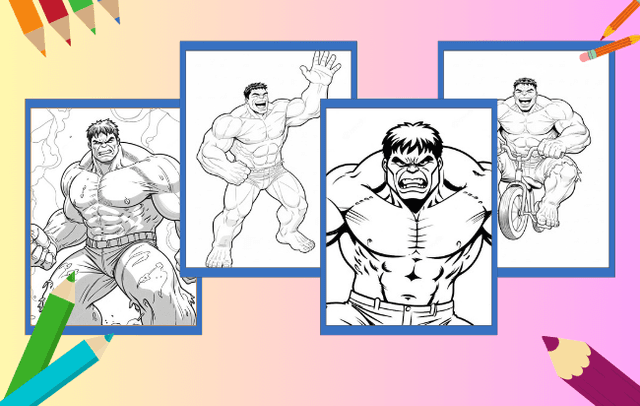 Hulk da colorare