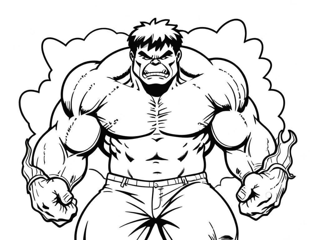 Hulk da stampare e colorare