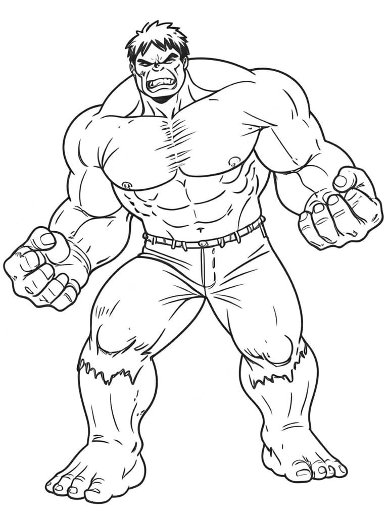 L'incredibile Hulk da colorare