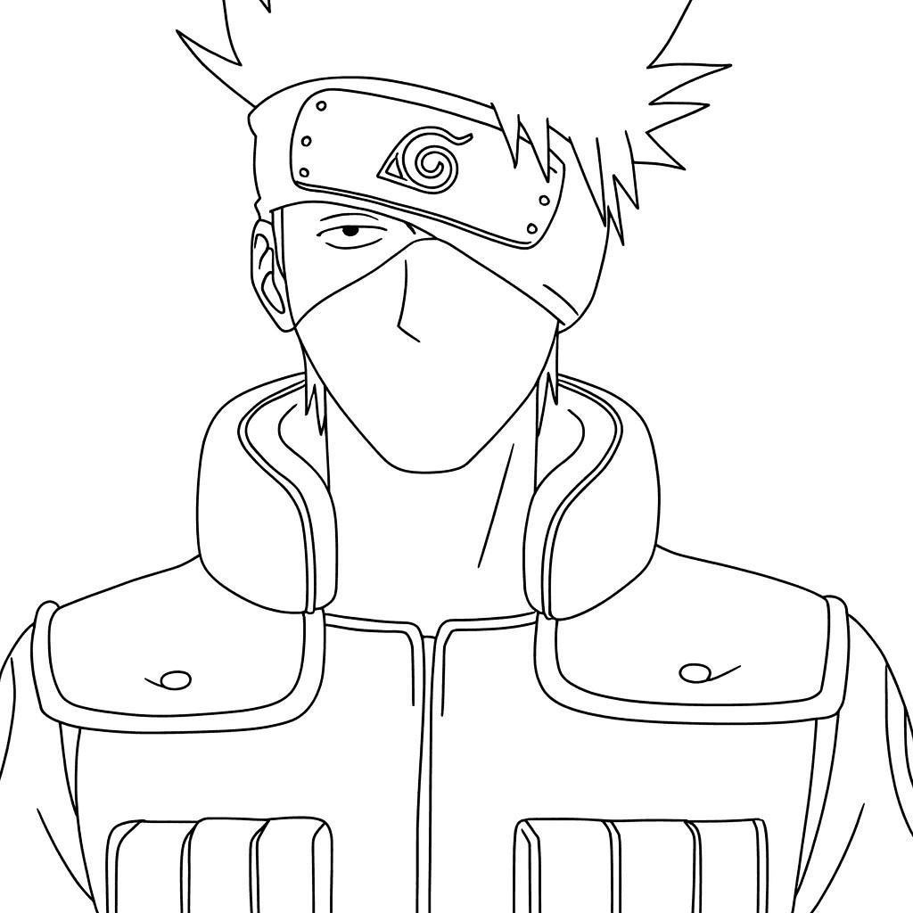 Kakashi dall'alto disegno da colorare
