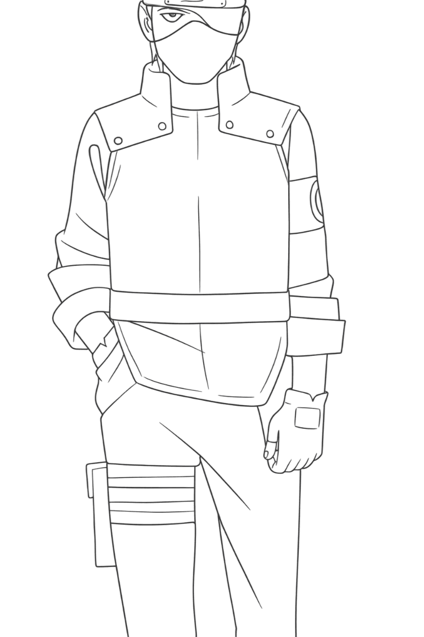 Kakashi Hatake disegno da colorare