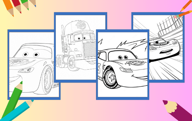 Lightning McQueen da colorare