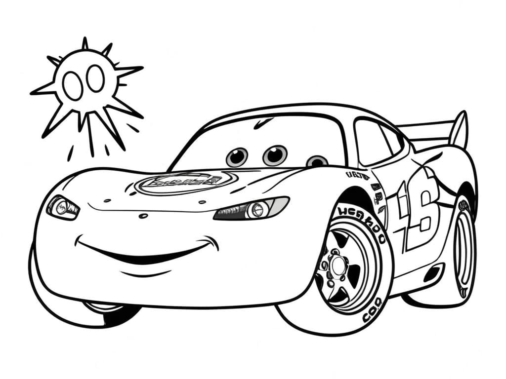 Lightning McQueen da colorare