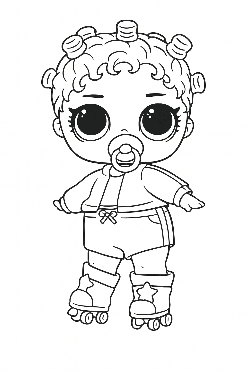 Bambola bebe LOL da colorare