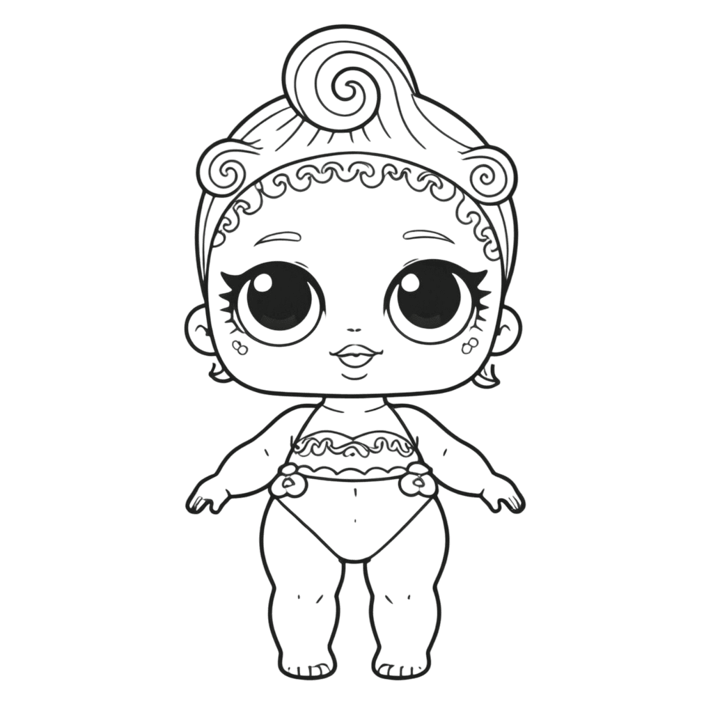 Bebe LOL con tanti capelli da colorare