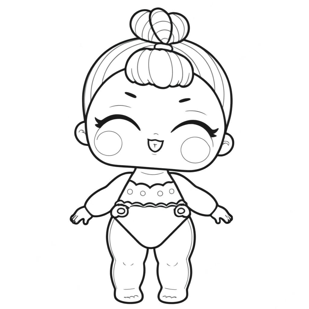 Bebe LOL da colorare