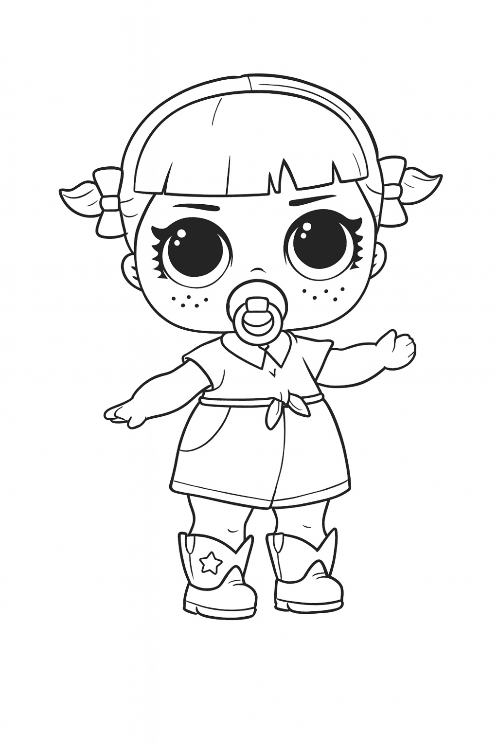 Piccolo bebe LOL da colorare