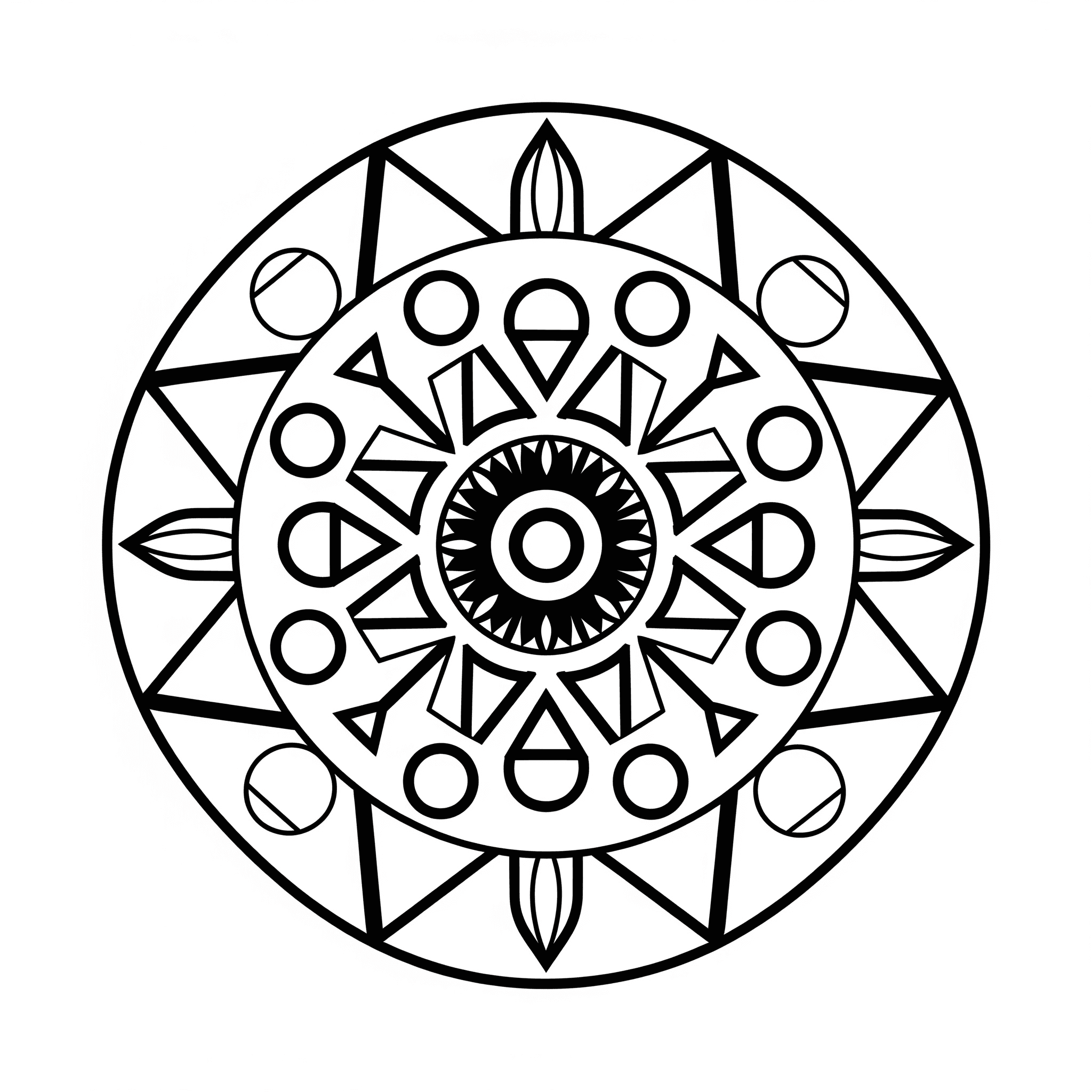 Mandala per bambini da colorare