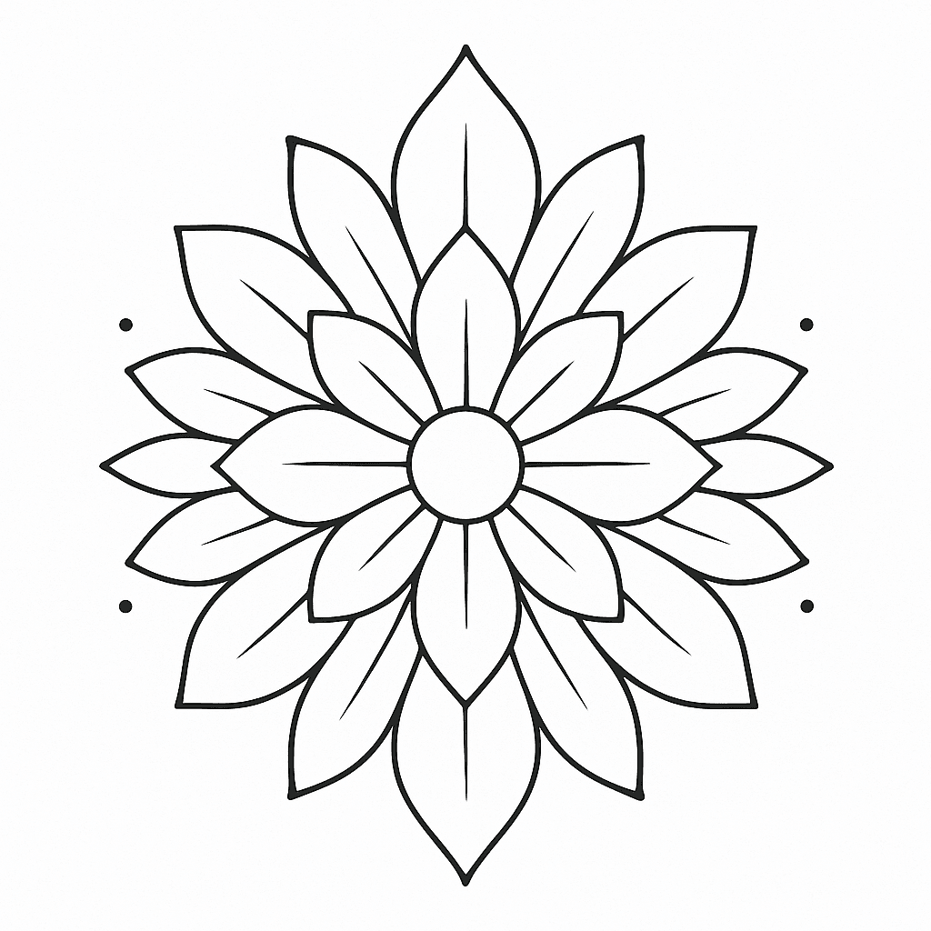 Mandala semplice da colorare