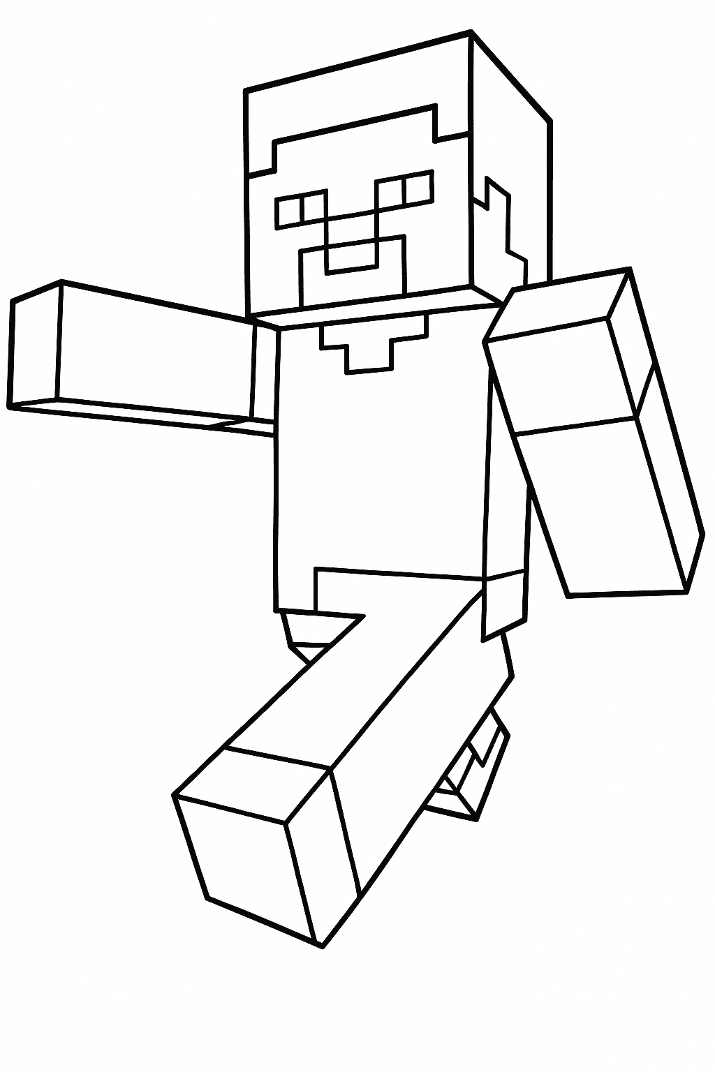Minecraft Alex da colorare