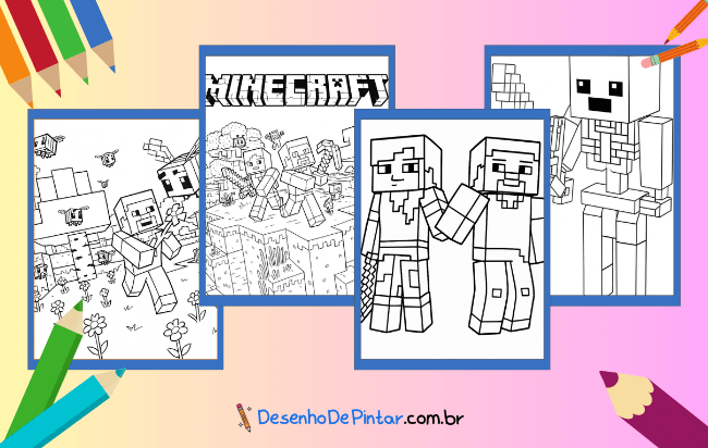 Minecraft da colorare