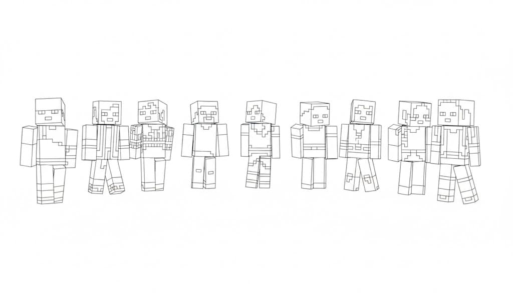 Minecraft Personaggi da colorare