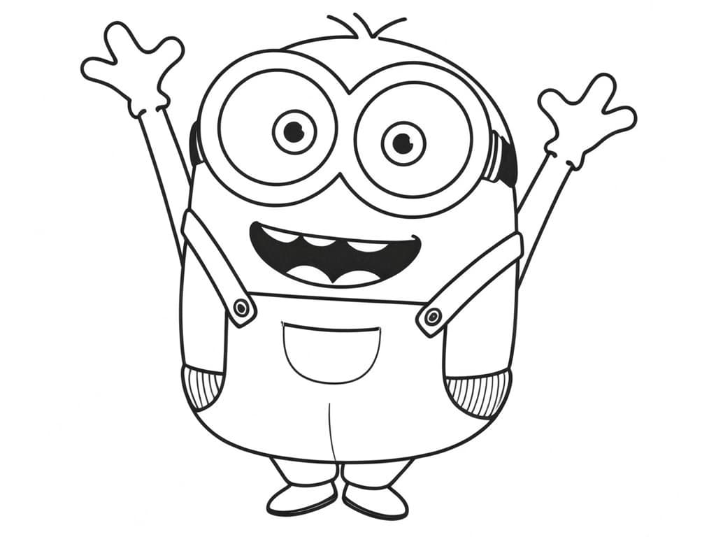 Minion Bob da colorare