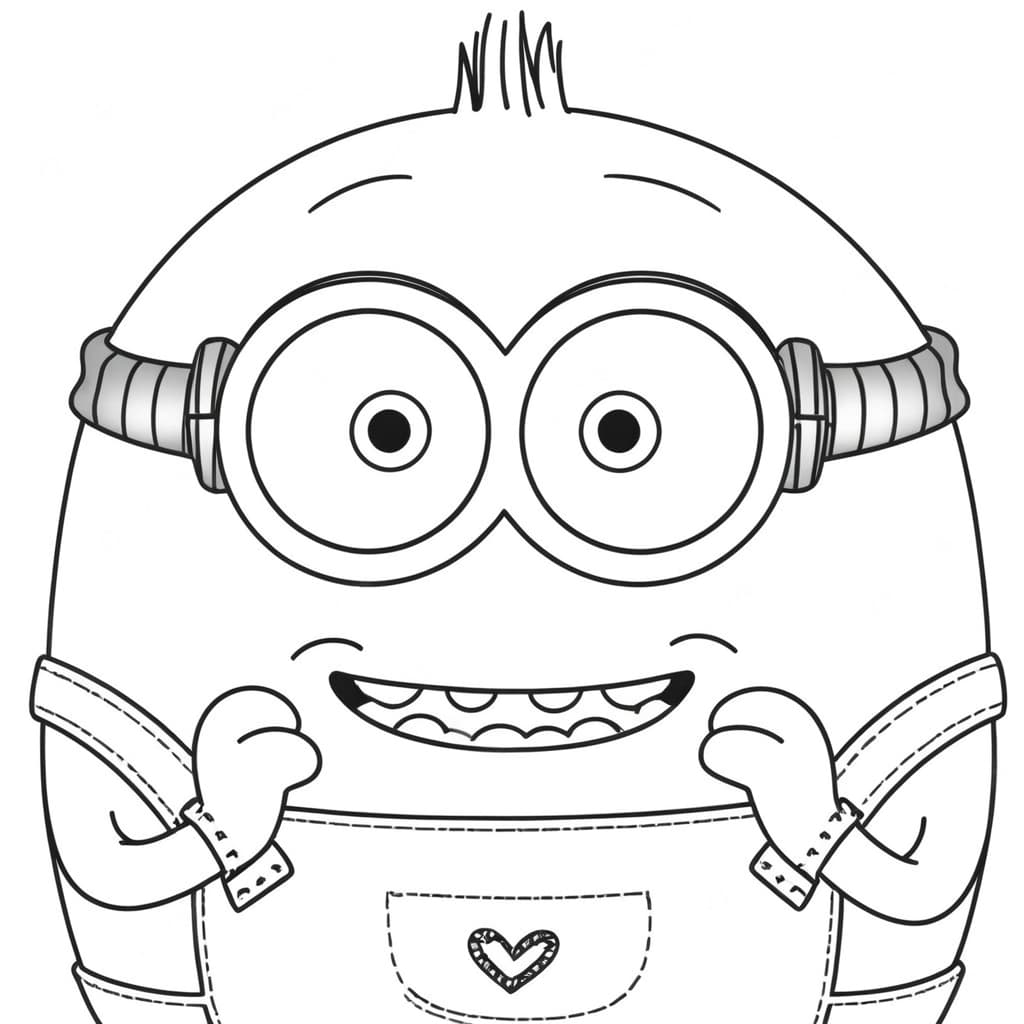 Minion Dave da colorare