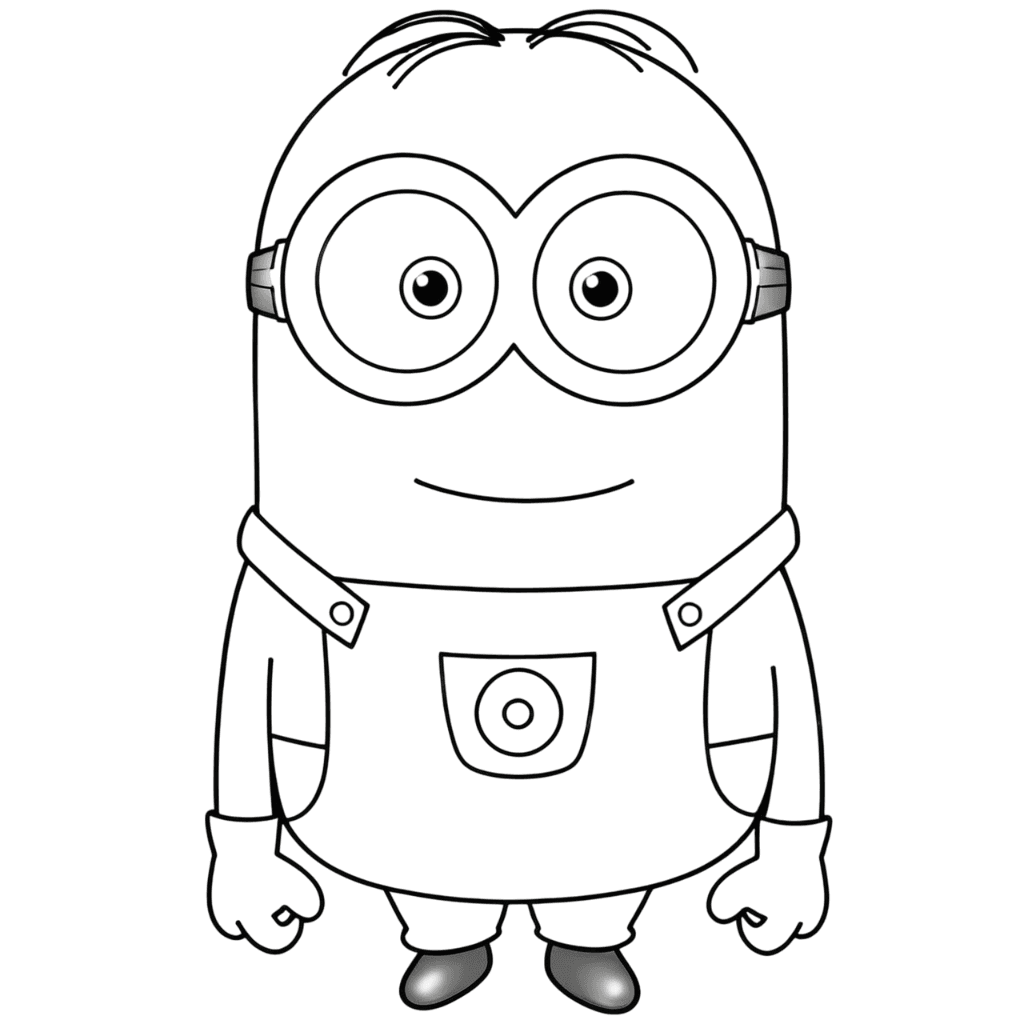 Minion Dave super felice da colorare