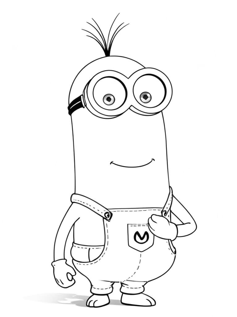 Minion Kevin da colorare