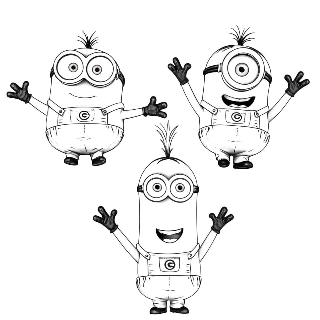 Minions da colorare