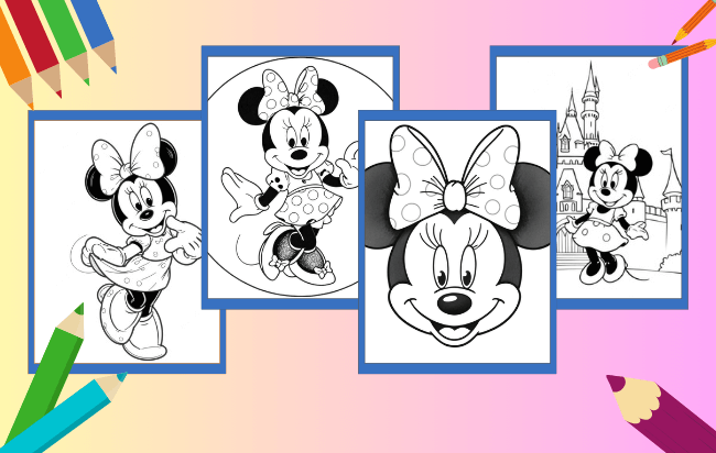 Minnie Mouse da colorare