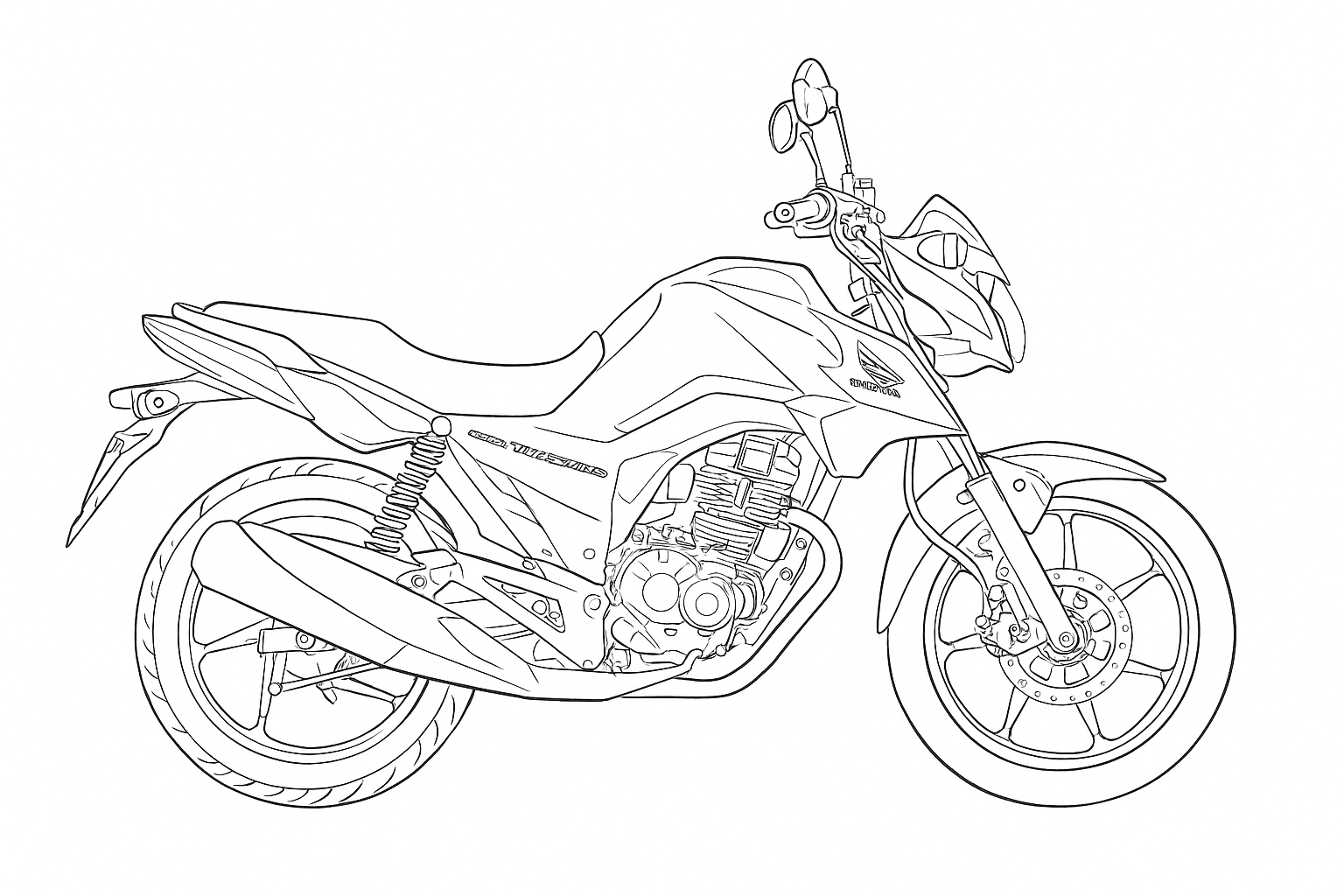 Moto CG da colorare