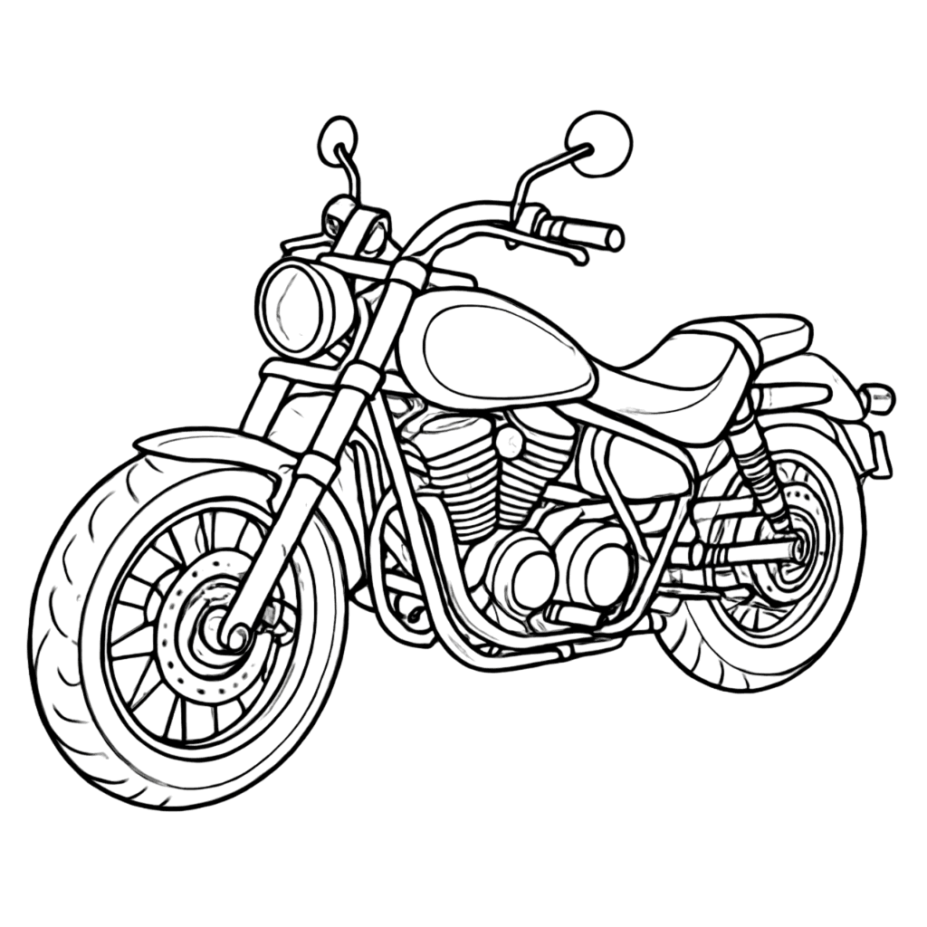 Moto da colorare