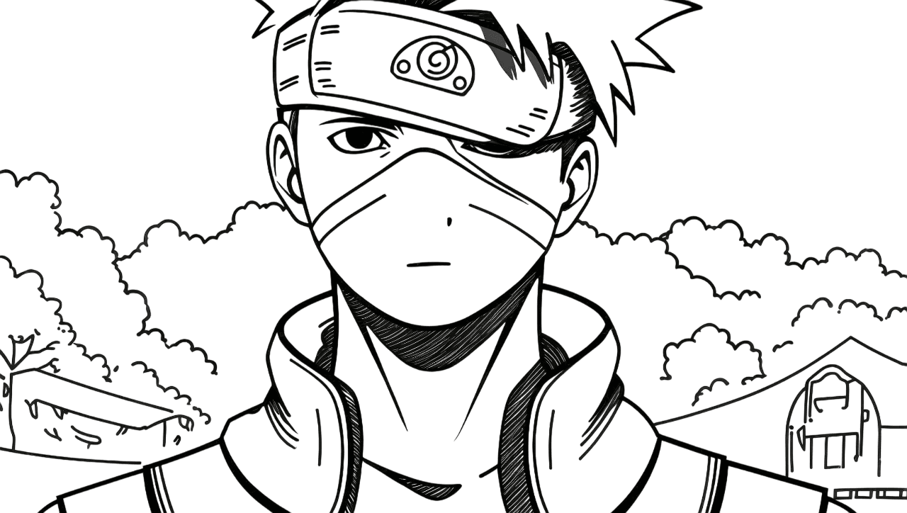 Kakashi Sensei da colorare