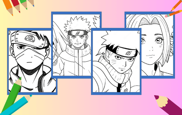 Naruto da colorare