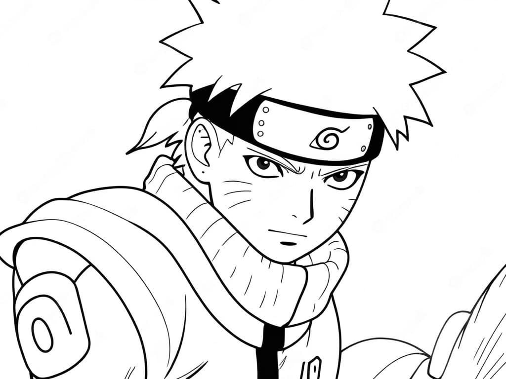 Naruto Uzumaki corsa veloce da colorare