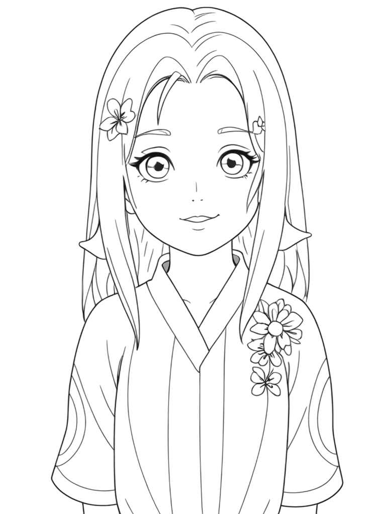 Sakura Haruno ritratto da colorare