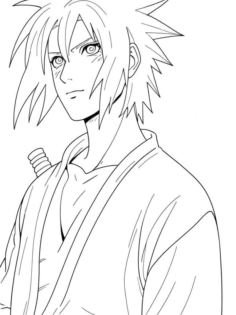 Sasuke Uchiha Chidori da colorare