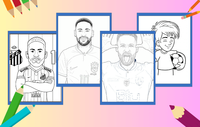 Neymar da colorare
