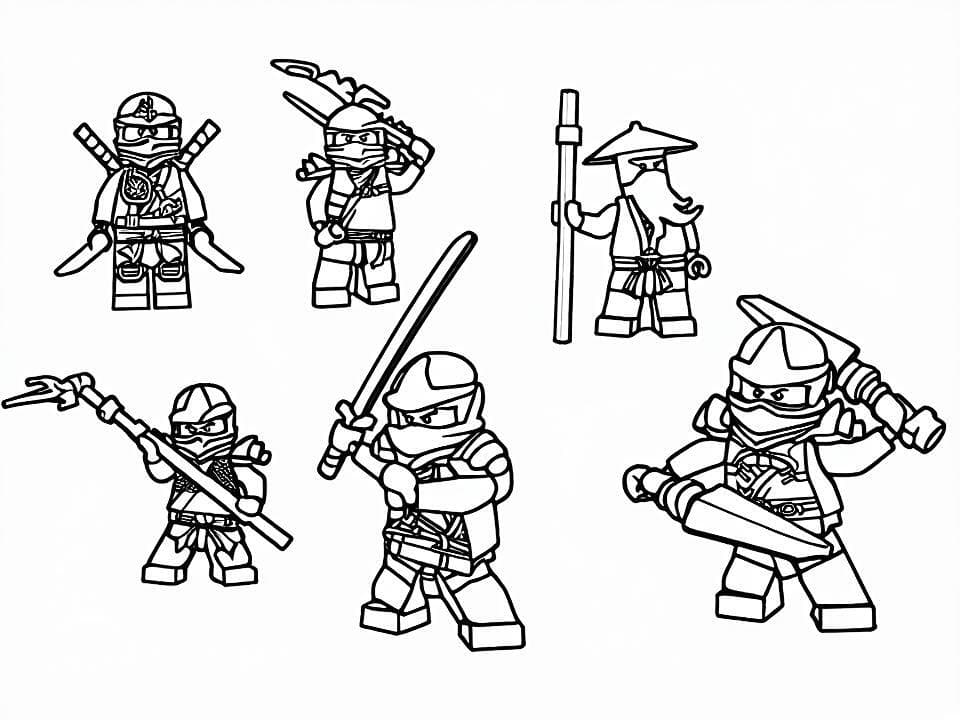 Disegno Ninjago da colorare