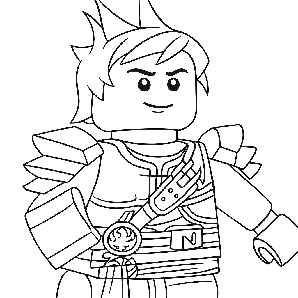Kai Ninjago da colorare