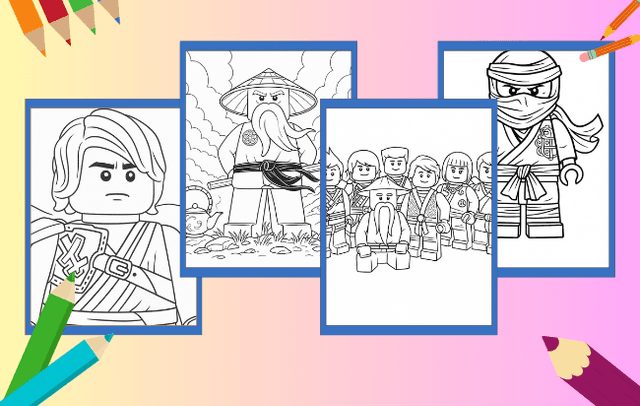 Ninjago da colorare