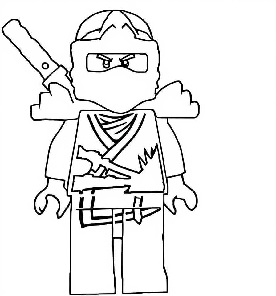 Zane Ninjago da colorare