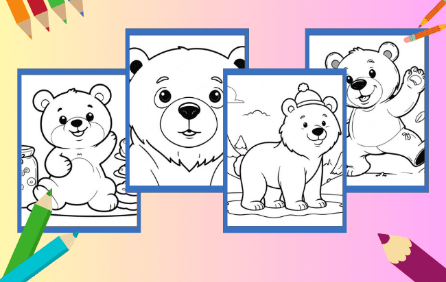 Orso da colorare