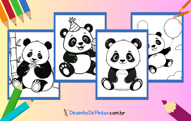 Panda da colorare
