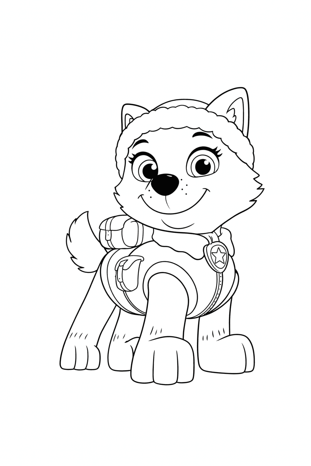 Everest della Paw Patrol da colorare