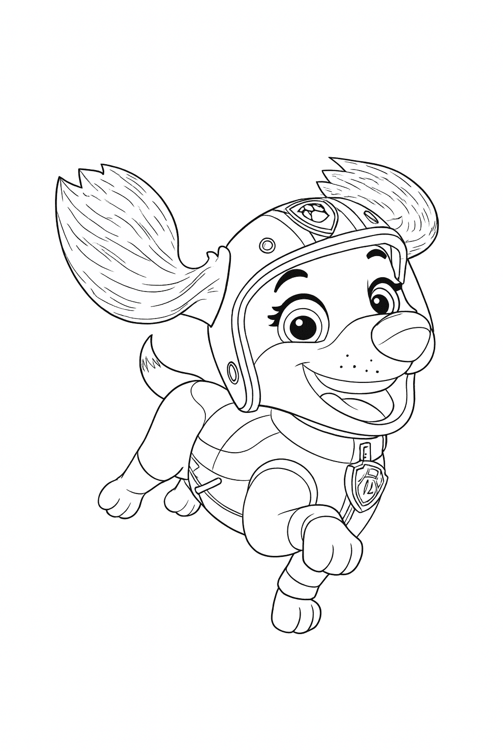 Liberty della Paw Patrol da colorare