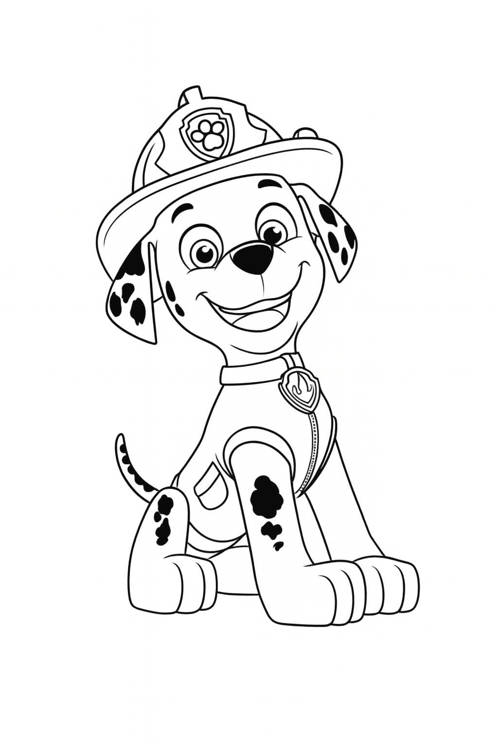 Marshall della Paw Patrol da colorare