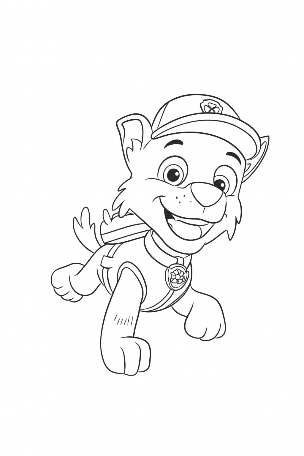 Rocky della Paw Patrol da colorare