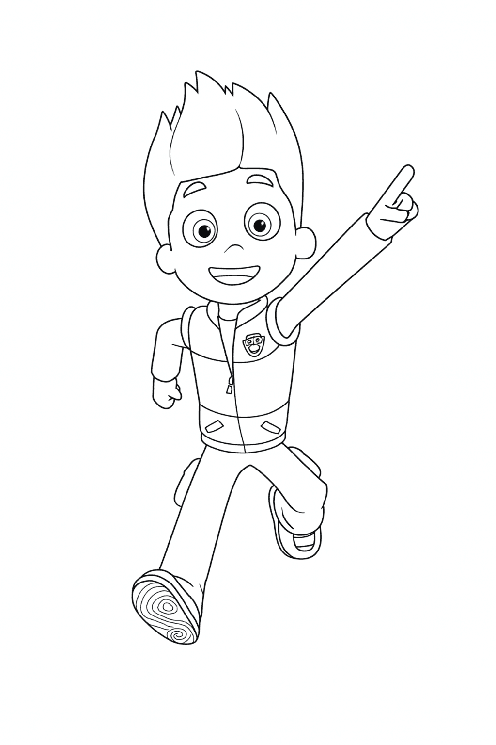 Ryder della Paw Patrol da colorare