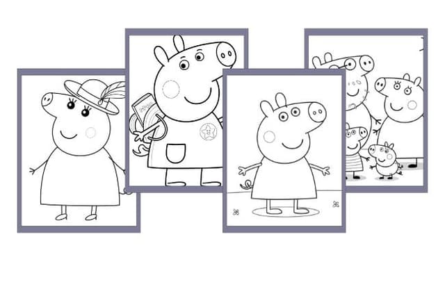 Peppa Pig da colorare