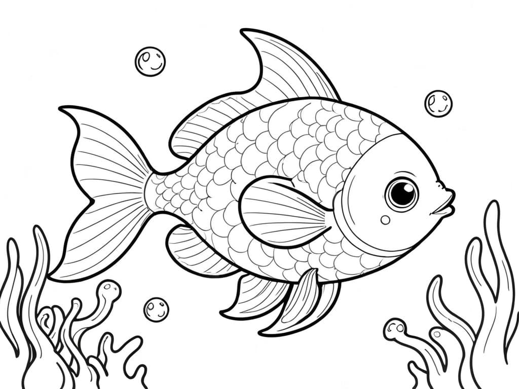 Pesce comune da colorare