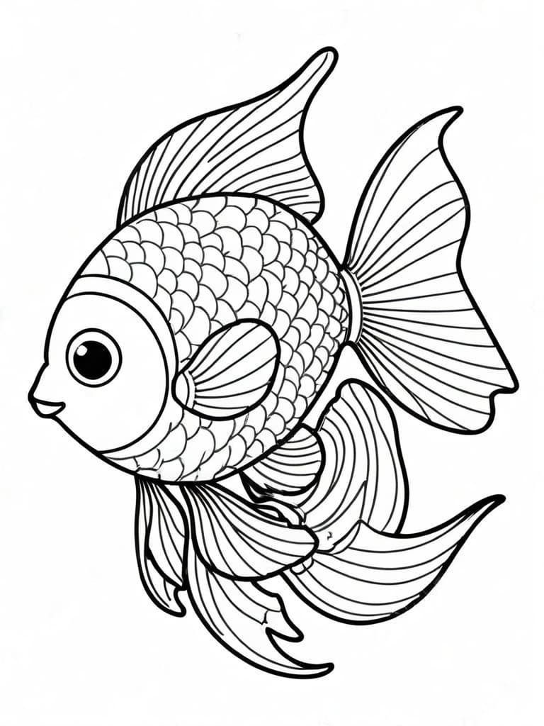 Pesce magico da colorare