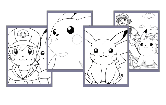 Pikachu da colorare