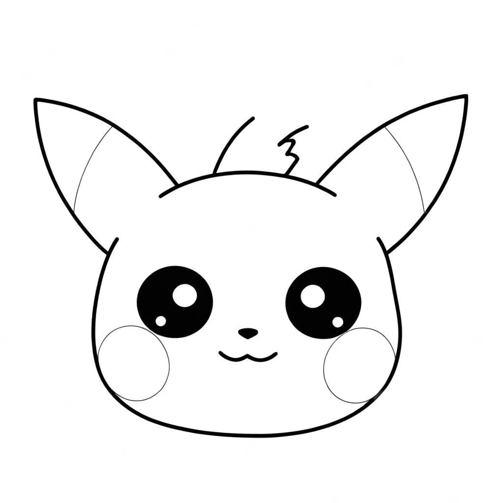 Pikachu per bambini da colorare