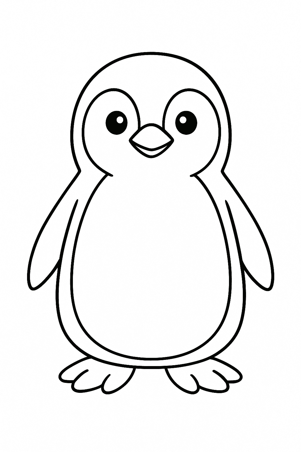 Pinguino da colorare