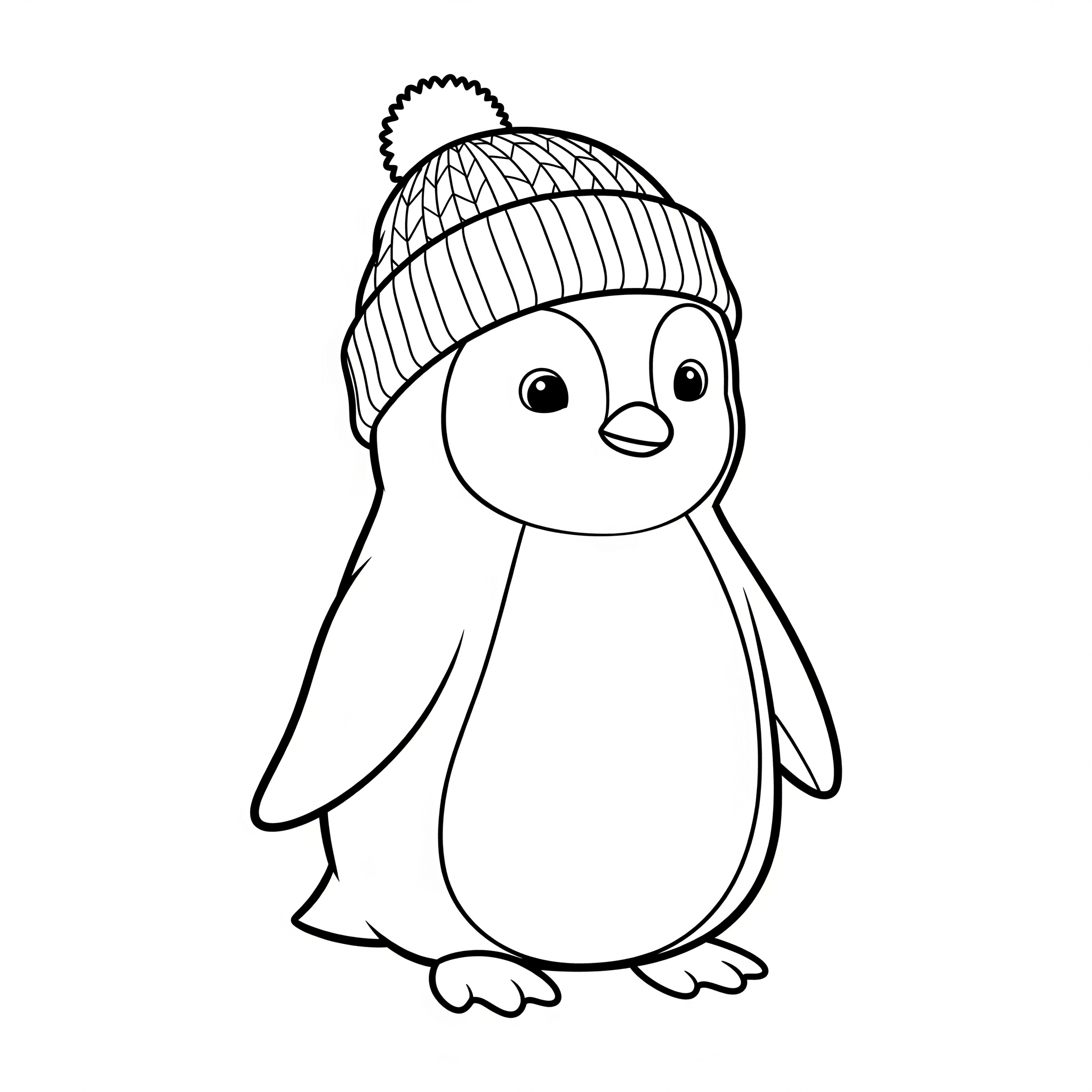 Pinguino dolce da colorare