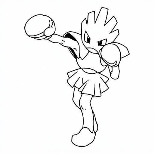 Hitmonchan da colorare